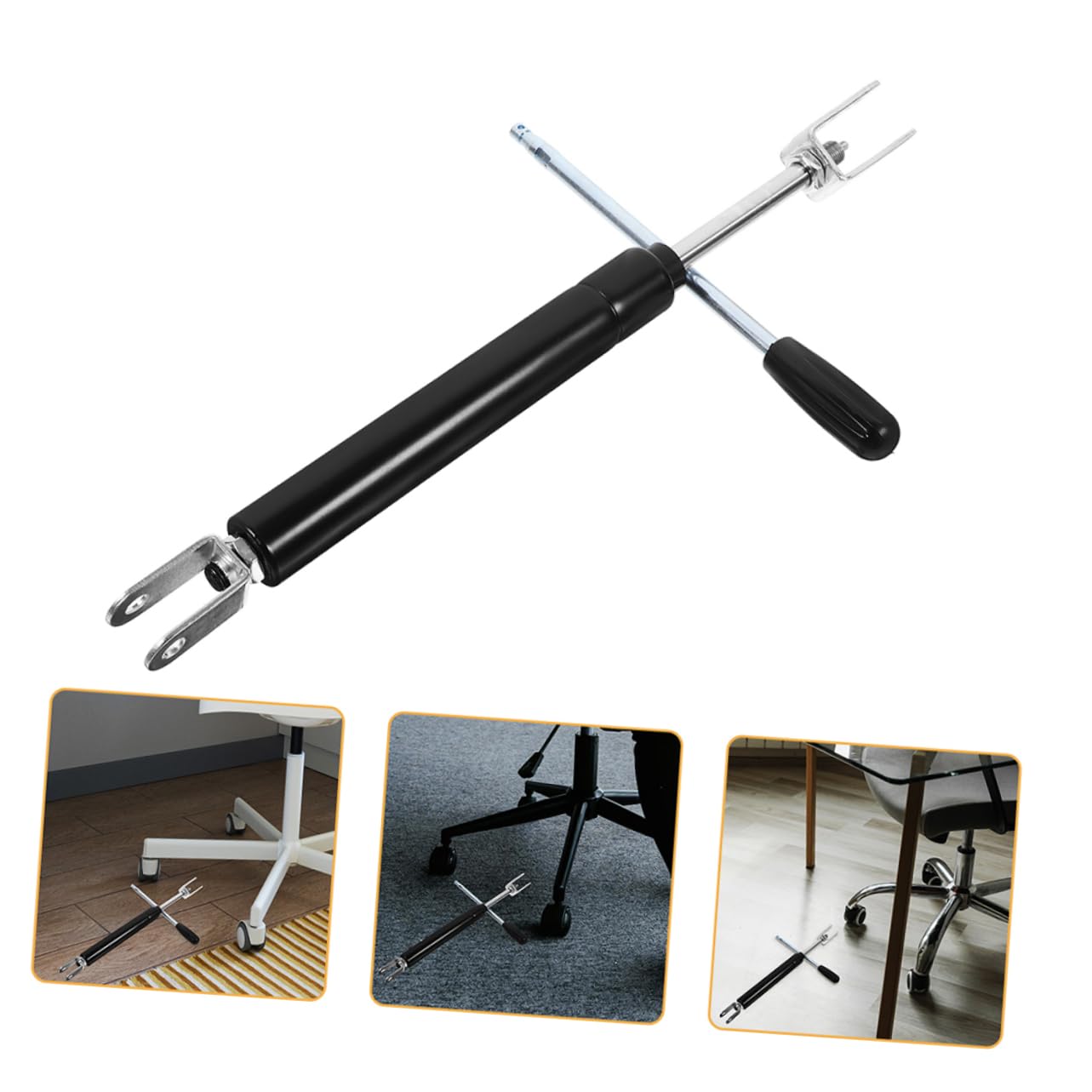 VOSAREA 2 Ensembles Tiges de Ressort à Gaz pour Fauteuil de Coiffure de Rechange pour Fauteuil de Salon Accessoires de Remplacement pour Chaise de Coiffure Fixation pour Tige de Connexion