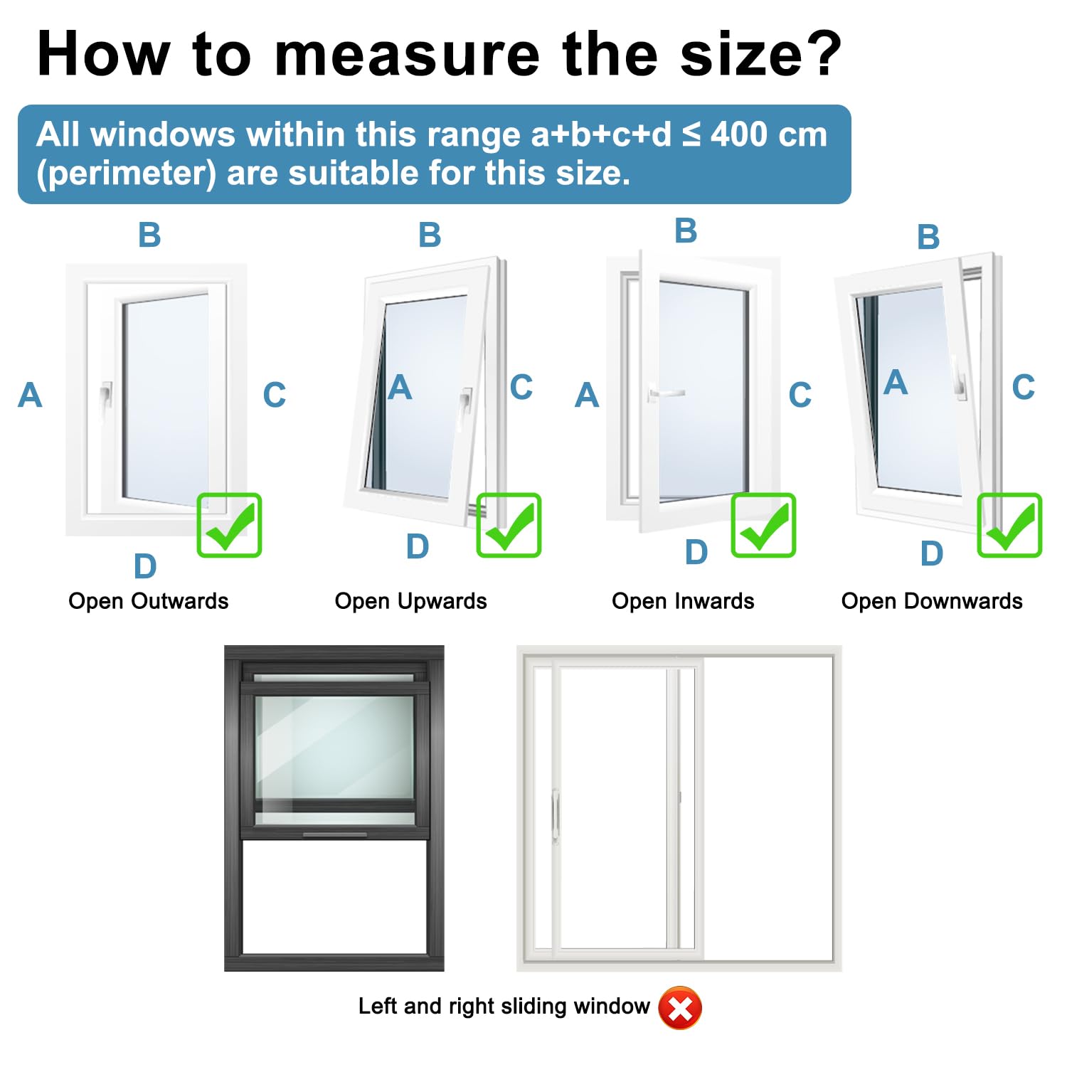 Kit Ventana Aire Acondicionado Portatil 400cm con Cremallera, Lazos de Fijación, Grifo adhesivo, Aislante Aire Acondicionado, Sello Ventana Aire Acondicionado