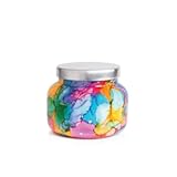 Volcano Candle - Rainbow Watercolor Signature Glass Jar Candle - Luxury Aromatherapy Candle - Tropical Fruits & Sugared Citrus Candle &lpar;19 Oz&rpar;