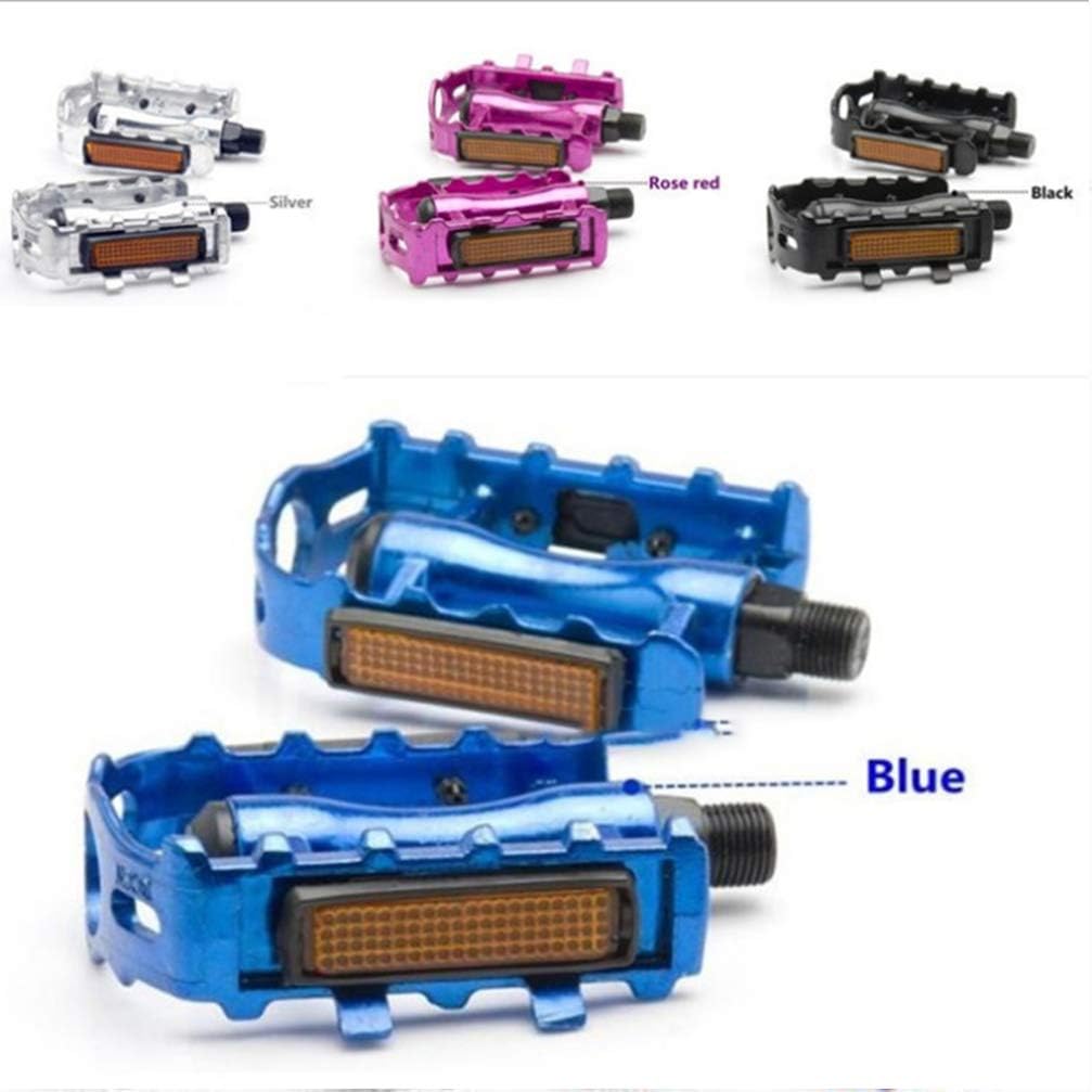LIOOBO 1 para Mountain Bike Pedal Metal Bicycle Platform Flat Pedals for MTB Road Mountain Bike Racing Bike (Black), Black - Image 5