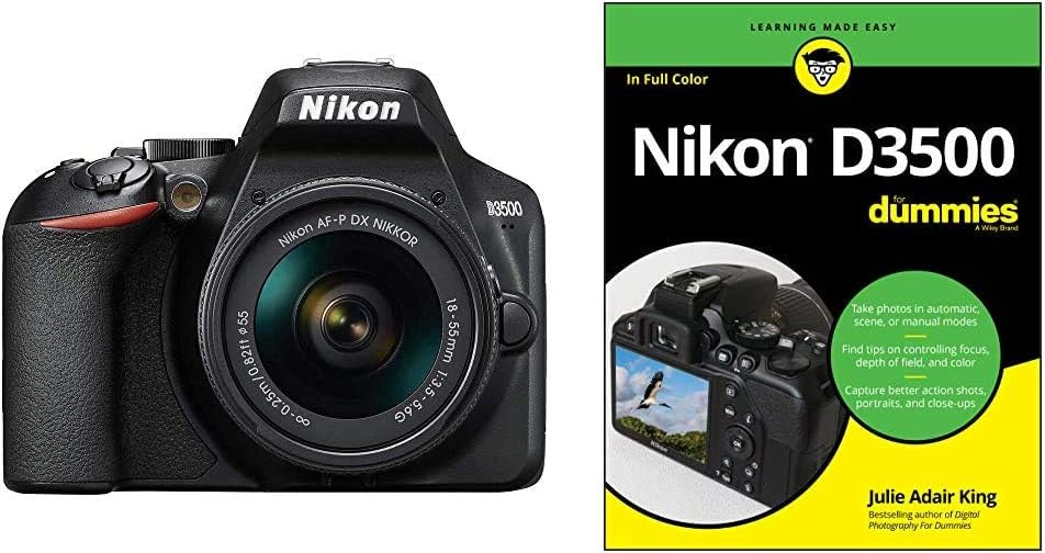 Nikon D3500 + AF-P 18–55 Non VR Kit - Black & Nikon D3500 For Dummies