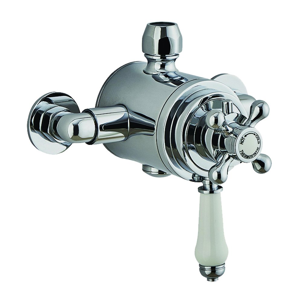 Mark VitowTMV6 Victorian Exposed Thermostatic Shower Mixer, Silver, 13.5 cm*23.5 cm*8.5 cm