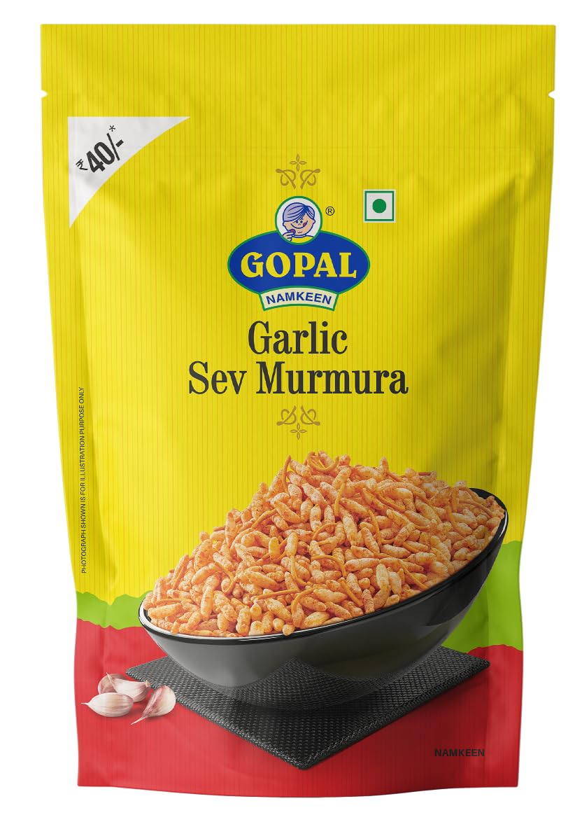 Gopal Namkeen Garlic Sev Murmura 720 g (180 g X 4 Pack) (B0CPC6CG3C) Amazon Price History, Amazon Price Tracker