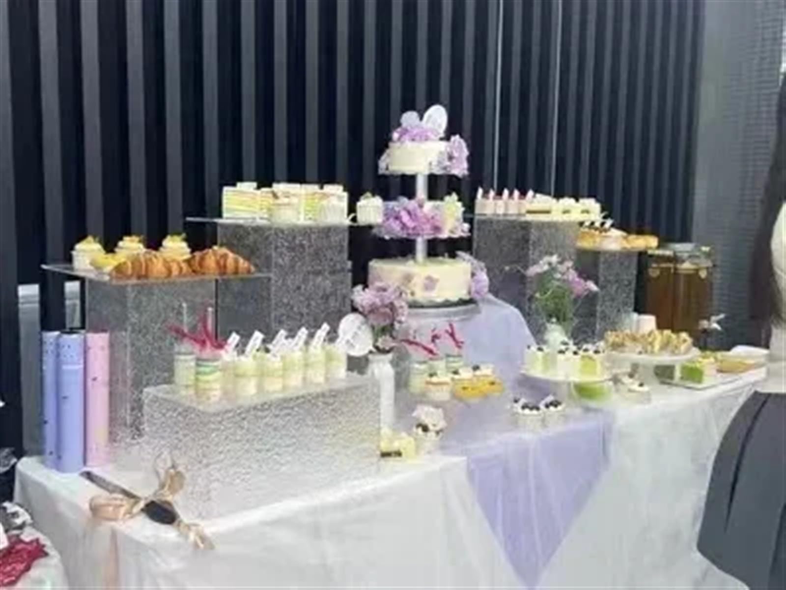 Soporte para bufé 14 piezas de soportes for elevar postres, dulces, decoración bufé, bandejas for banquetes bodas, pasteles, galletas, sushi, pan, frutas, té