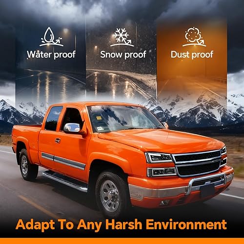 Miniatura 5 de G-PLUS Conjunto de faros LED, compatibles con Chevy Avalanche Silverado 1500 2500 3500 y HD 2003, 2004, 2005, 2006, faros delanteros