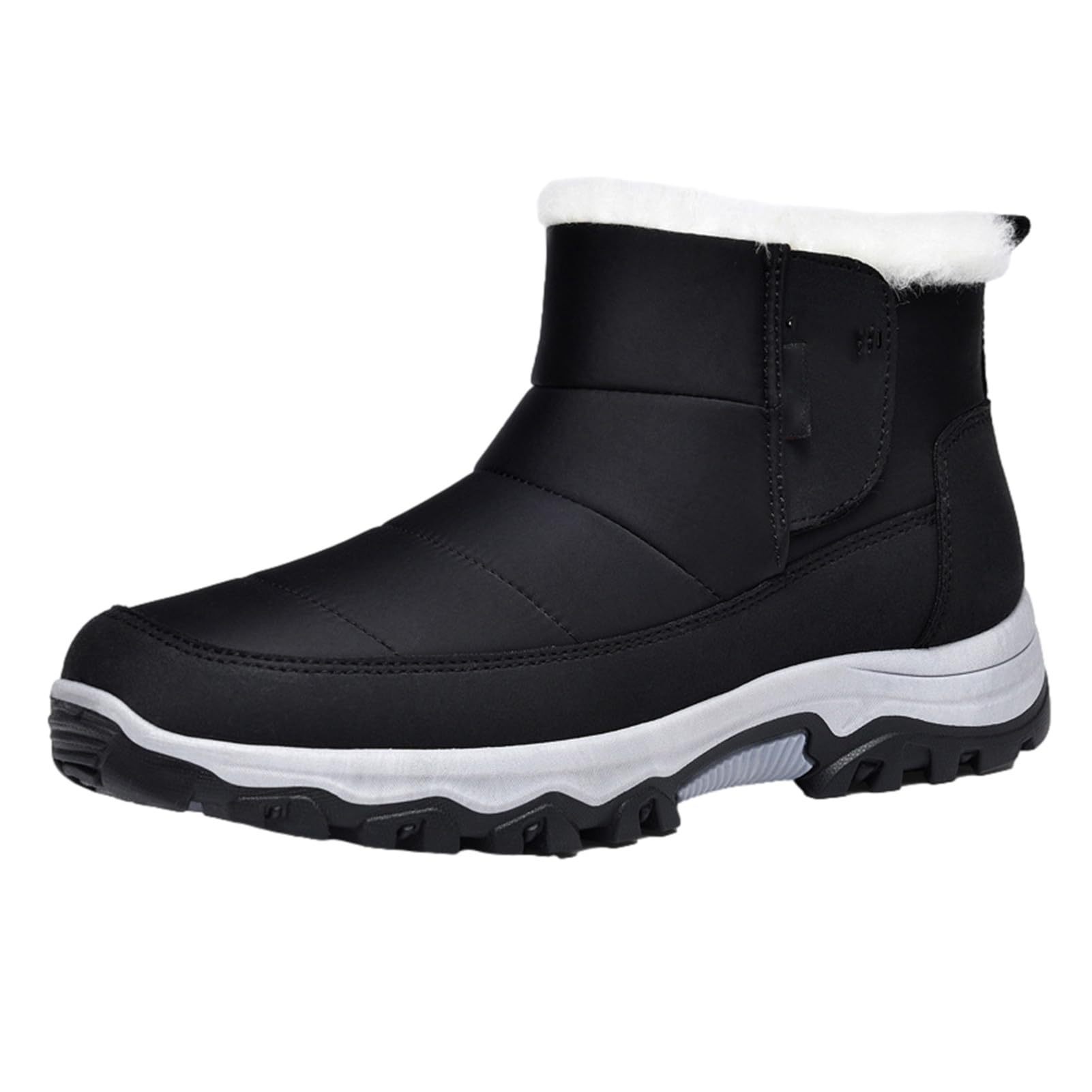 Bottes de neige pour hommes - Bottines d'hiver à enfiler pour le grand froid