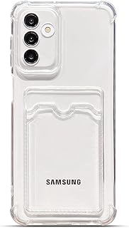 جراب حماية من توكيو متوافق مع سامسونج جالاكسي A24 شبكة الجيل الرابع 4G بتصميم محفظة مطور سليم فت بفتحة كارت شفاف واقي ناعم مضاد للصدمات حامل كروت لموبايل 6.5 بوصة سيليكون