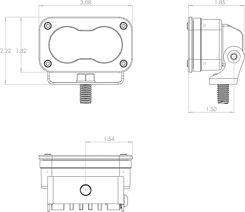 Miniatura 3 de Baja Designs S2 Pro LED Negro Empotrable Luz Pod (conduccióncombinado ámbar)