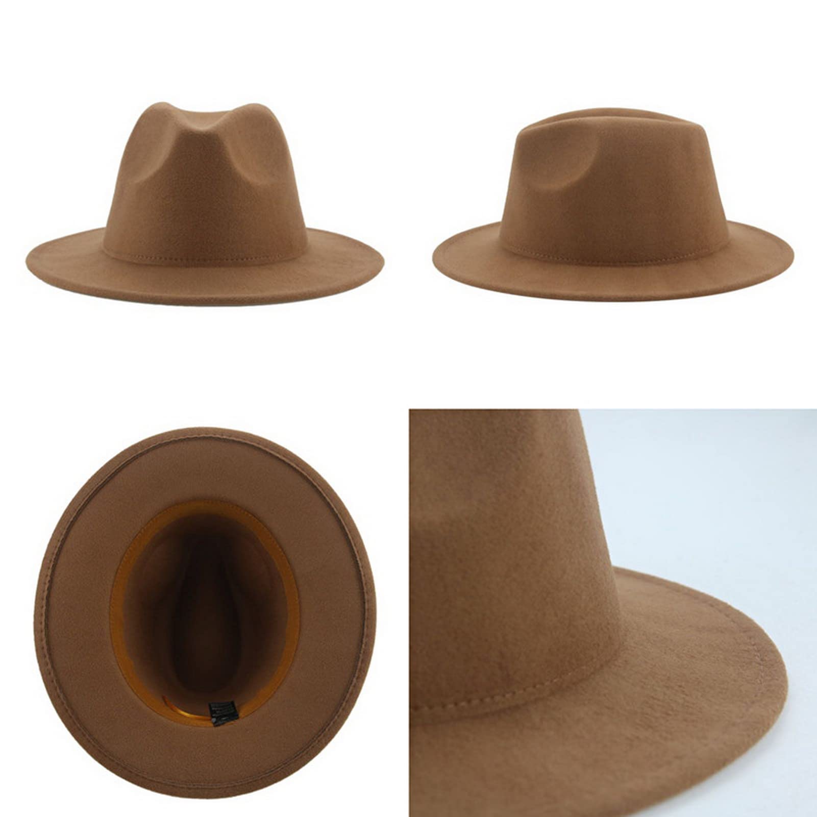 Faringoto Fedora Chapeau d'hiver de luxe pour femme