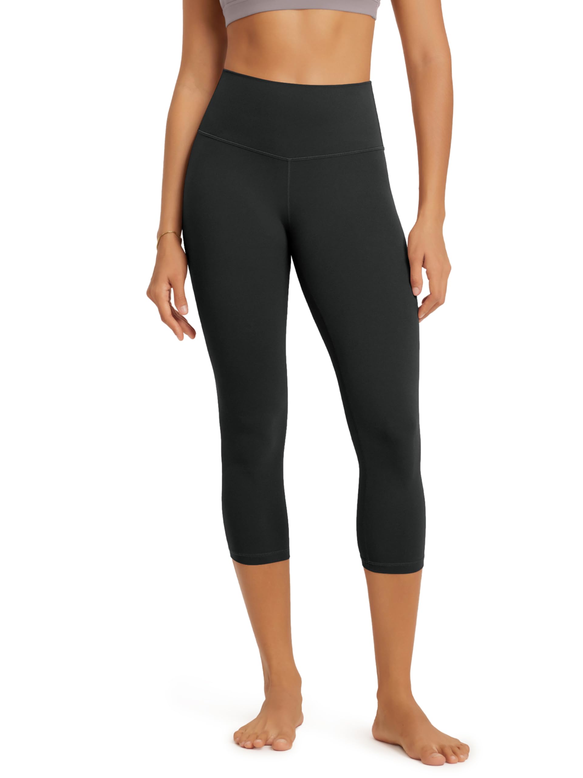 ODODOS Buttery Soft Lounge Yoga Capris for Women, 14" / 19" / 21" High Waist Capri Leggings