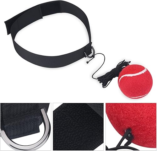 Miniatura 2 de Reflejo de pelota de lucha de boxeo, pelota de boxeo con diadema, equipo de fitness, diadema reflejante, coordinación de ojos y manos, accesorios