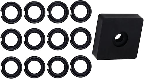 (12 juegos) Anillo de retención de impacto de 3/8 pulgadas, anillo de fricción de impacto con junta tórica para llave de impacto Mmilwwaukii de tipo