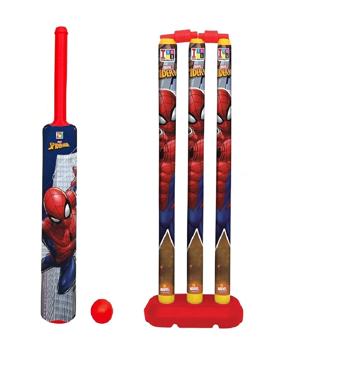 Laemenoz Cricket Kit Set For Kids 3 Stumps With 1 Bat And 1 Ball For Playing Perfect Cricket Combo Set Toys And Games (Spider 3) - Multicolor (B09MJ1723Y) Amazon Price History, Amazon Price Tracker