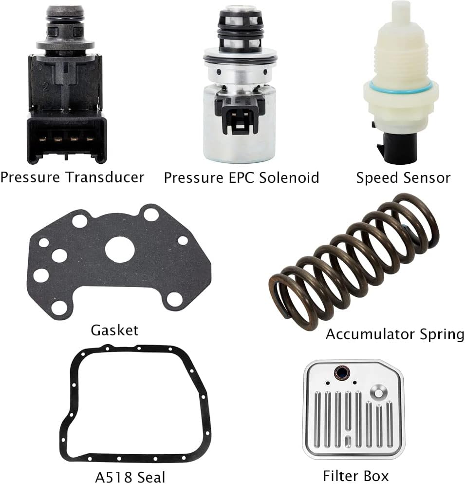 A518 46RE 47RE 48RE Transmission Solenoid kit Sensor Spring Filter For 2000 up