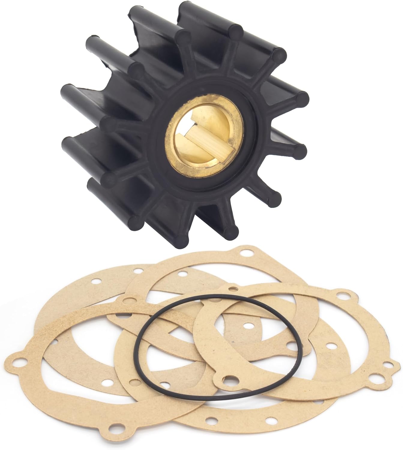 QuickMarine 983218 Raw Sea Water Pump Impeller Service Kit for OMC Stringer Sterndrive 1962-1985 Replacement 0983218 Boat Engine Outdrives Sierra 18-3286