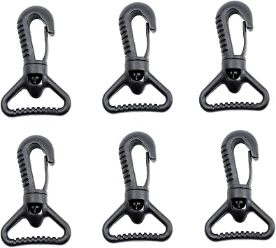 Plastic Snap Hooks Swivel Snaphook Push Gate Clip Rotary Snaphook Rotate Claw Snap Clip Buckle Clasp Hooks for Strap