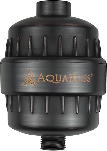AquaBliss High Output Revitalizing Shower Filter - Reduces Dry Itchy Skin, Dandruff, Eczema, and Dramatically Improves The Condition of Your Skin,