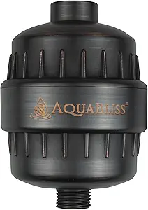 AquaBliss High Output Revitalizing Shower Filter - Reduces Dry Itchy Skin, Dandruff, Eczema, and Dramatically Improves The Condition of Your Skin, Hair and Nails - Oil Rubbed Bronze (SF100-ORB)