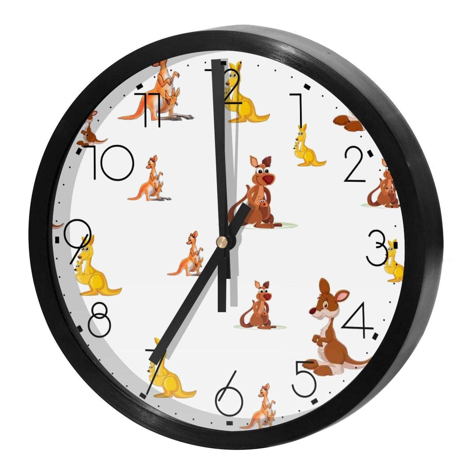 Horloge murale silencieuse sans tic-tac ronde à piles pour chambre enfant