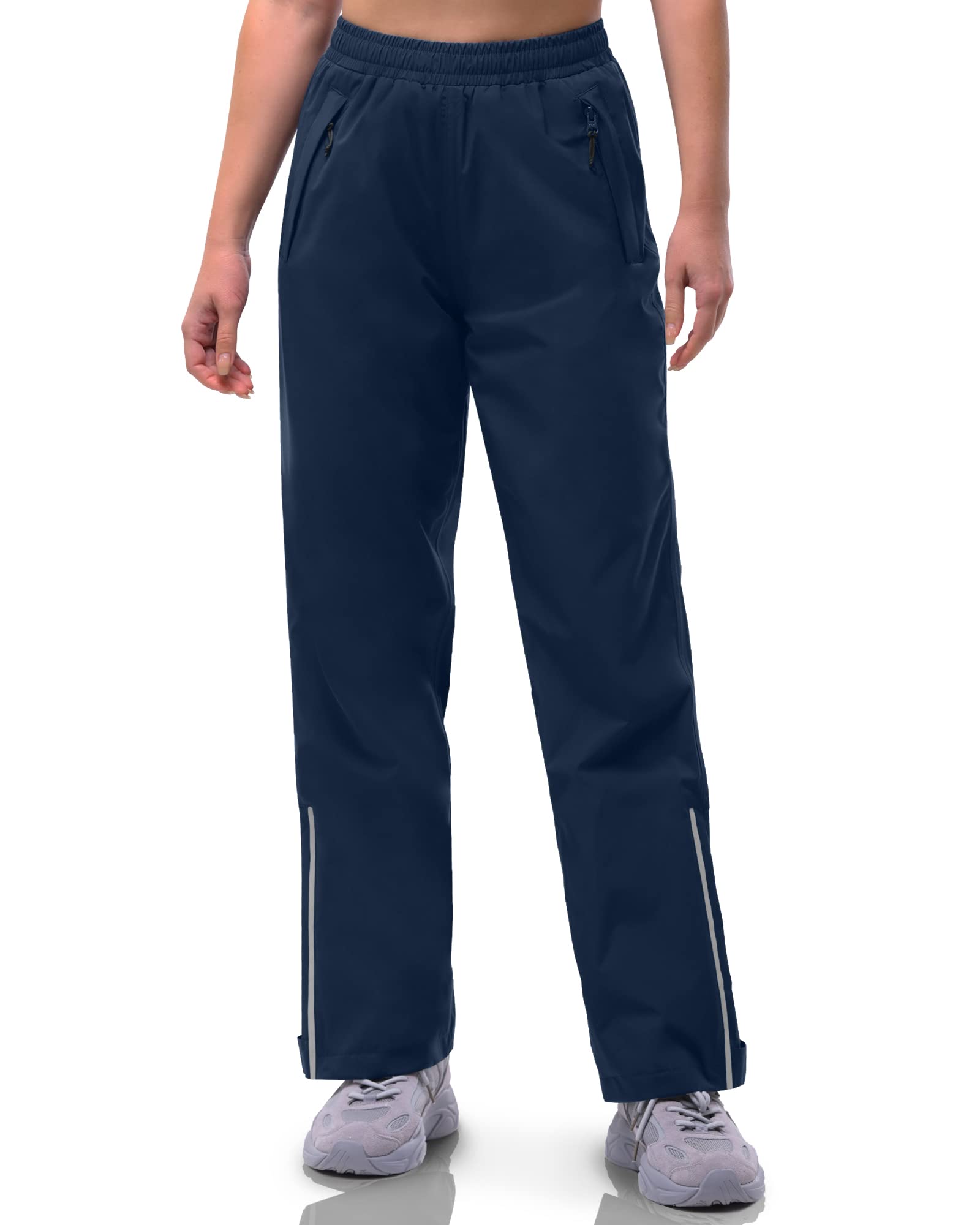 33,000ft Dames 3/4 broek capri wandelbroek stretch lichte fietsbroek zakken zomer outdoor golfbroek, blauw, 38