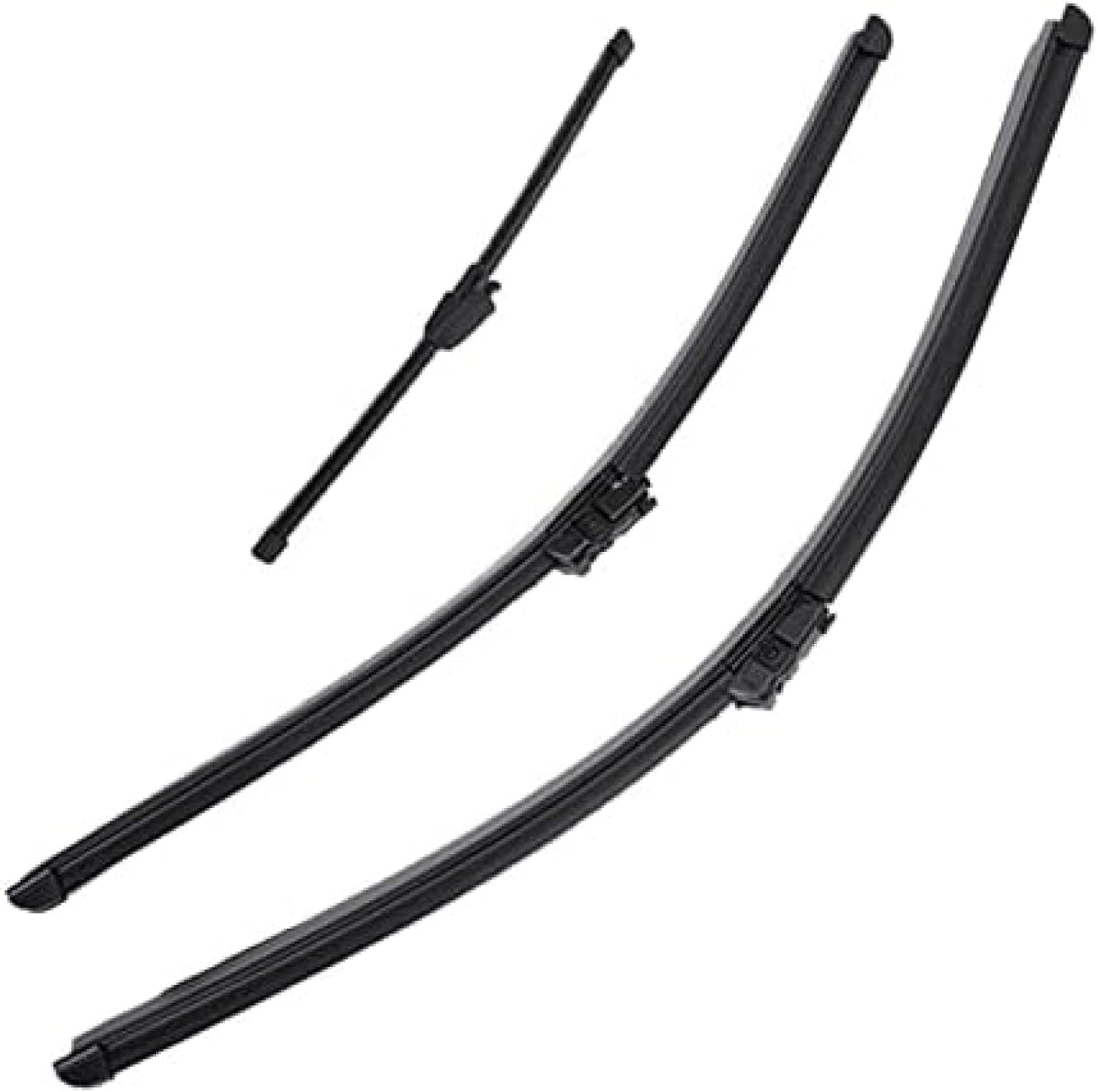 RESKIU Car Front Windshield Wiper Blade Set Replacement for VW Tiguan MK1 2007-2017 2016, All Season Windscreen Wipers Quiet Easy Installation