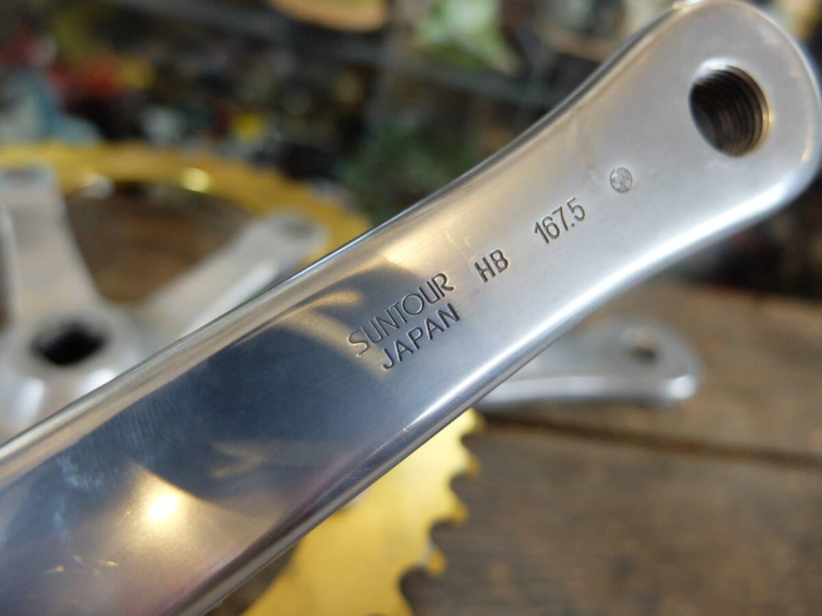 【新品】サンツアー SUPERBE PRO クランク 最終型 JB465 サンツアー SUNTOUR シュパーブプロ SUPERBE PRO クランク