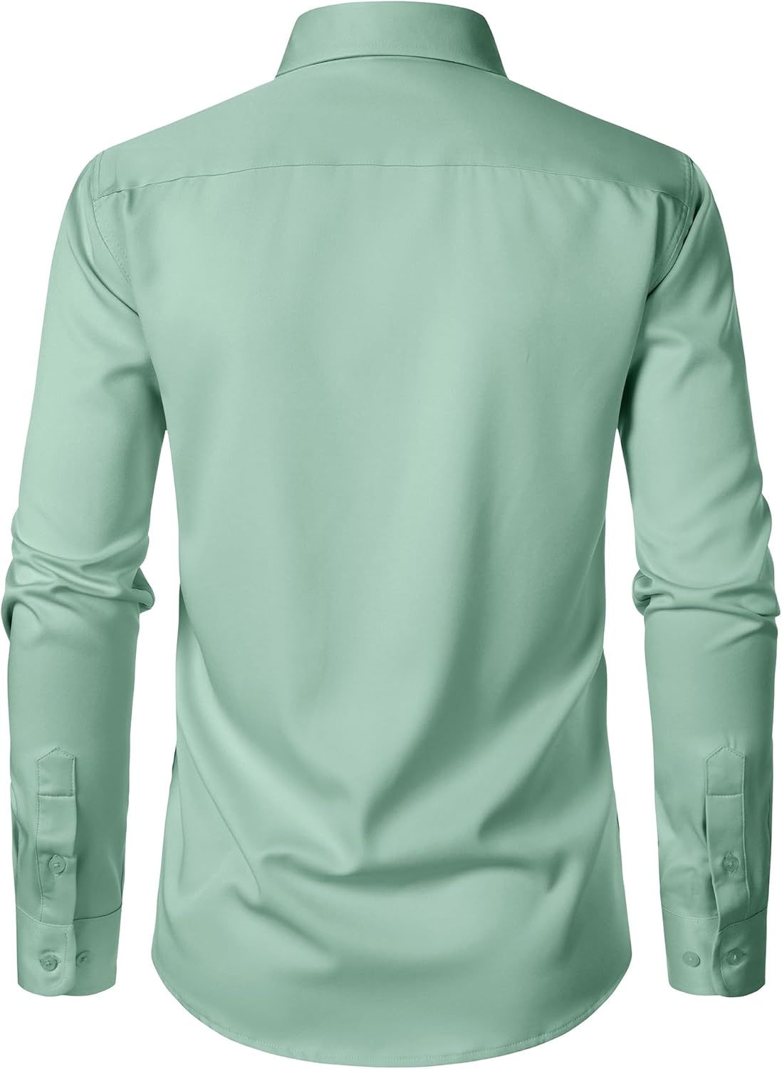 ZEROYAA Men's Wrinkle Free Long Sleeve Dress Shirt Business Casual Modern Slim Fit Button Down Shirts for Wedding and Office - Image 3