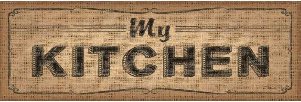 ArtDirect La Cuisine Burlap IV Unframed Art Print Giclee Poster by Pela Studio - Ready for Framing with Customization Sizes 10x3, 14x5, 20x7, 36x12, 48x16, and 60x20 Inches