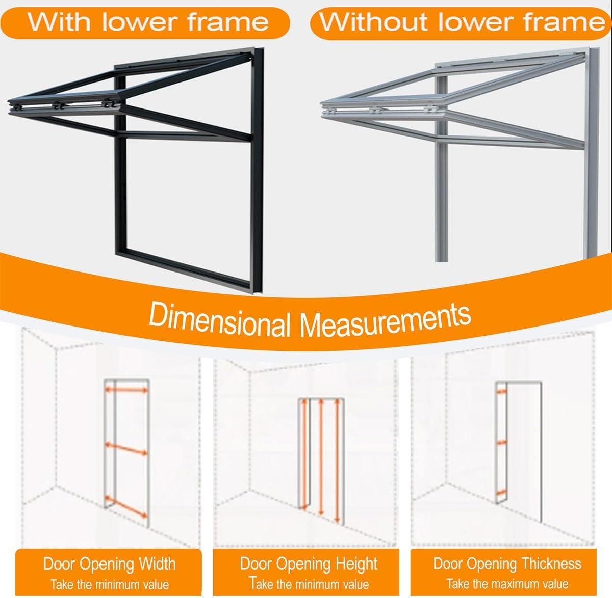 Folding Double Hung Window with Reinforced Glass and Aluminum Frame, Customizable Concession Window for Commercial Spaces with Easy Lift Mechanism(WxH 12x24in/30.4x60.9cm)