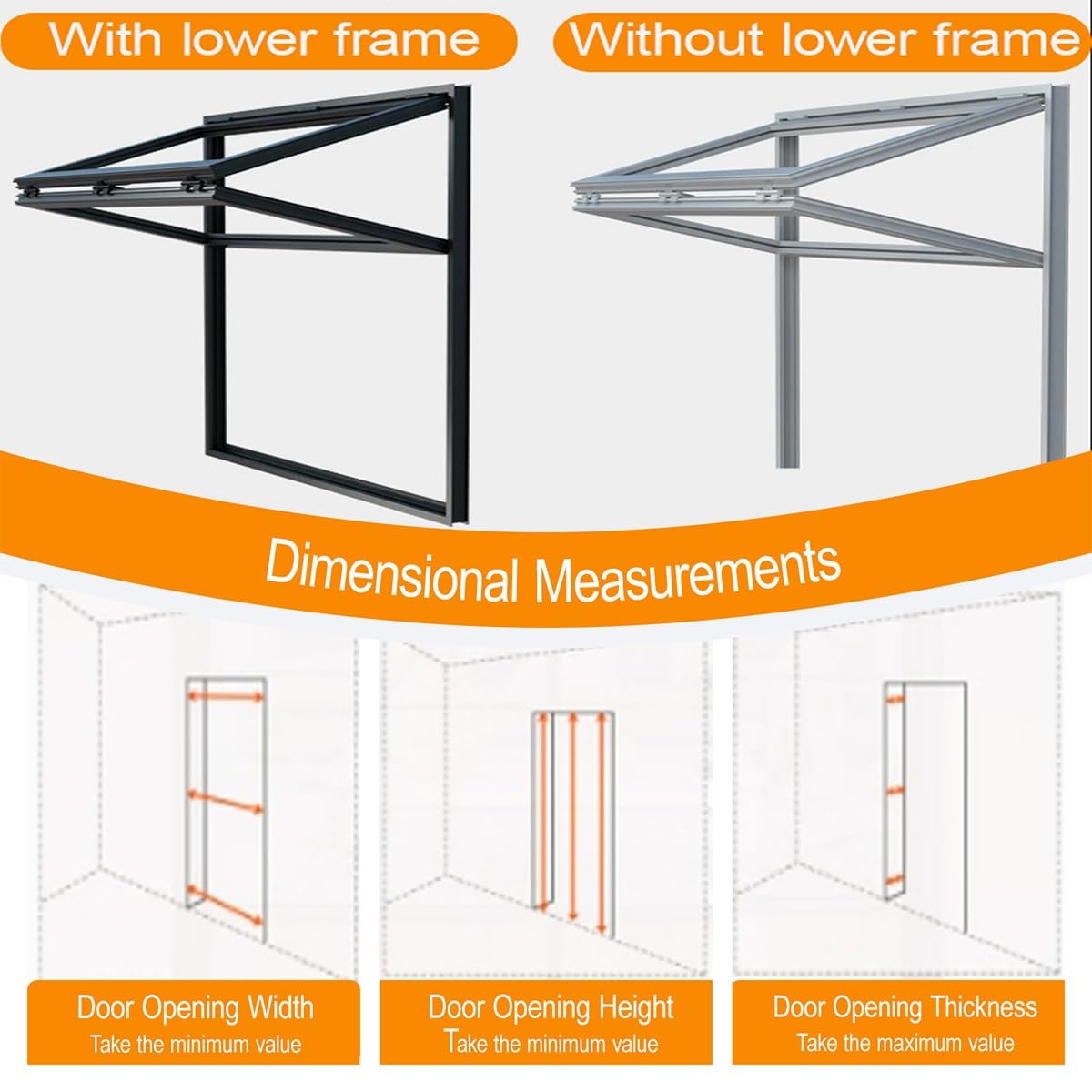 Ventana Plegable Interior de Doble Guillotina - Marco de Aleación de Aluminio, Vidrio Reforzado y Cerraduras. Personalizable para Casas Móviles y Uso Comercial.(WxH 44x40in/111.7x101.6cm)