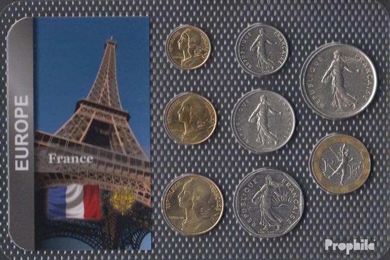 Monnaies de France 1960, pièces de 5 centimes à 10 francs
