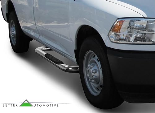 Miniatura 2 de Estribos laterales para Ford F250 / F350 / F450 / F550 / F550 Super Duty Regular Cab Truck Pickup 3 pulgadas barras laterales de acero inoxidable