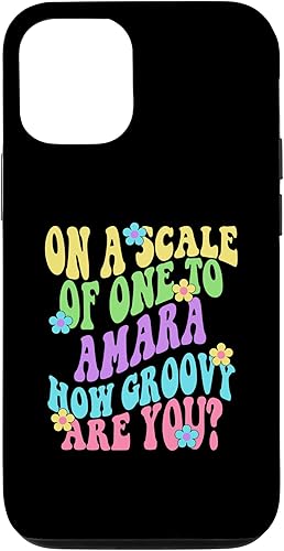 iPhone 14 AMARA Cute Retro Girls Groovy AMARA Personalized Name Case
