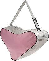 Vista 1 de VALICLUD Bolsa unisex para patinaje sobre hielo, bolsa de tela de malla, bolsa de hombro triangular para patines en línea, color rosa