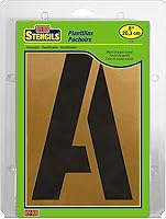 Vista 10 de HY-KO Products ST-1 Plantillas de números y letras, 1 pulgada, color marrón