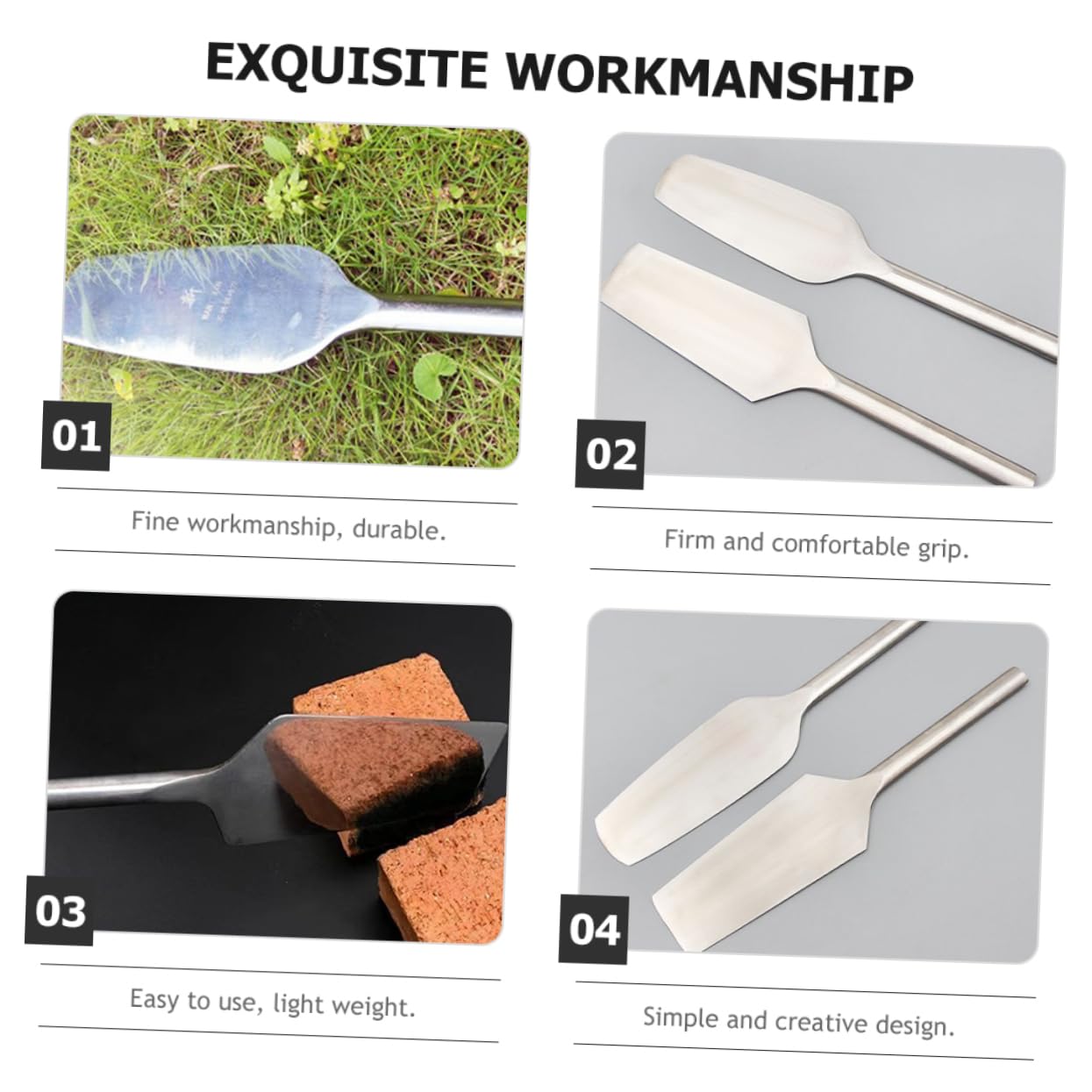 Tofficu Cortador De Ladrillos De Acero Inoxidable Herramienta Manual Para Albañilería Paleta De Construcción Para Uso