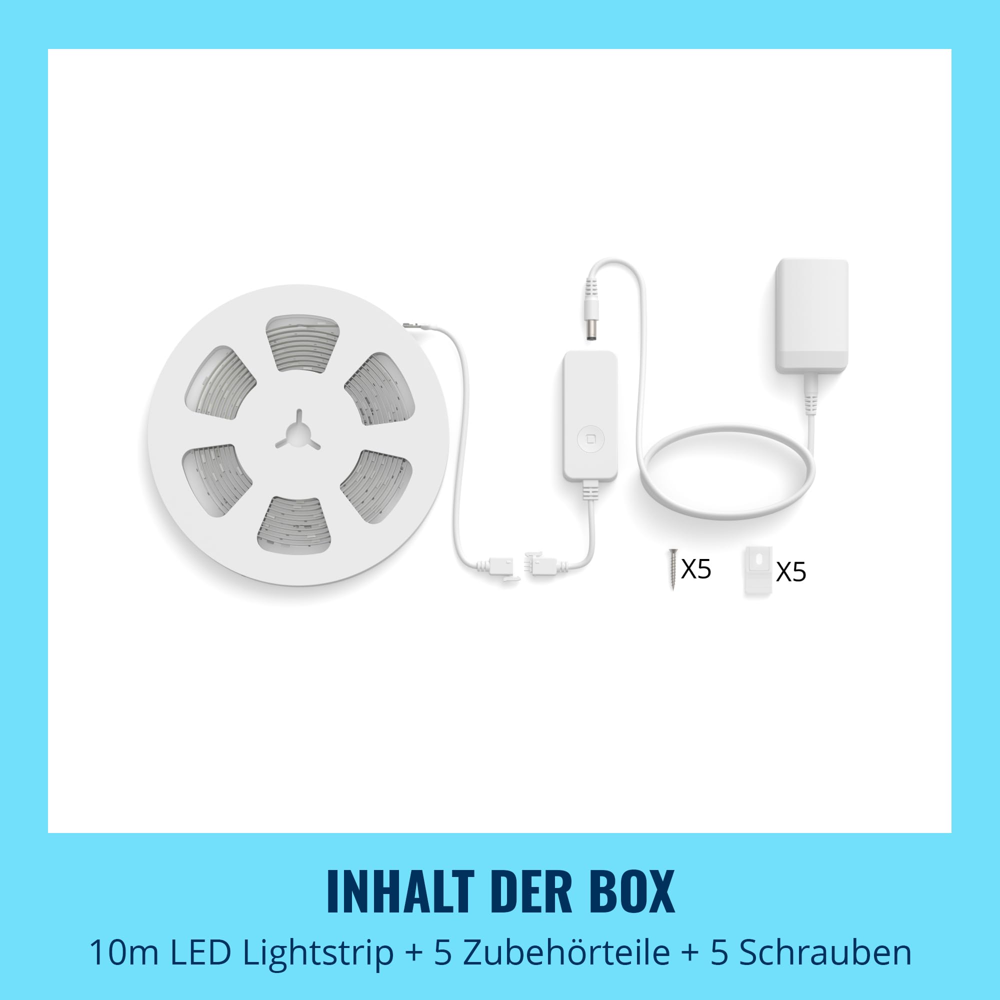 WiZ RGBIC LED Lightstrip - 10 m, 16 Mio. Farben + Weißtöne, dynamische Lichtszenen, verbindet sich mit Ihrem WLAN, Sprach- / App-Steuerung, funktioniert mit Google Home, Alexa und HomeKit