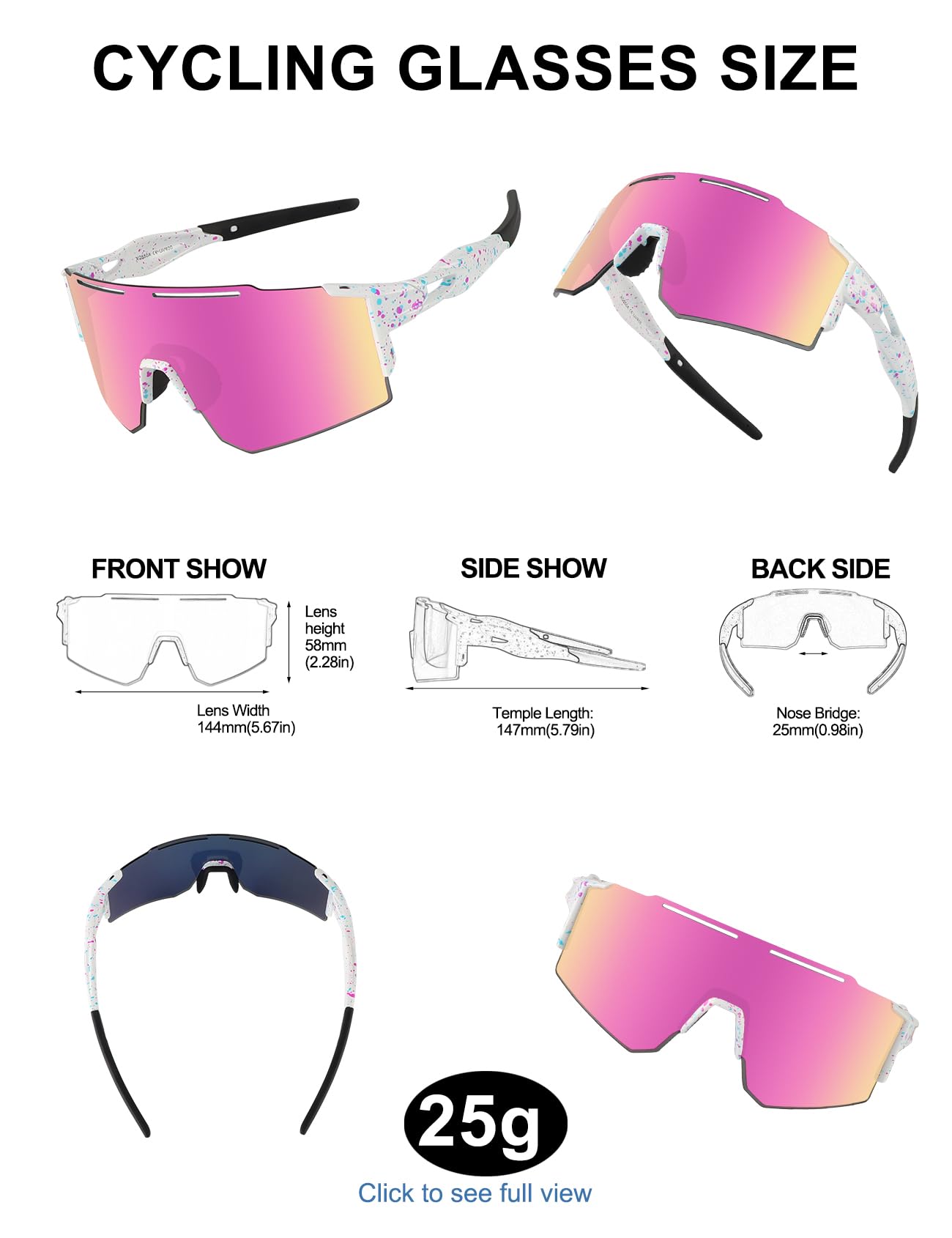 OULAIQI Gafas de sol de ciclismo para hombres y mujeres, gafas de béisbol | Marco resistente a los impactos y lentes HD para béisbol, sóftbol, voleibol de playa, senderismo, pesca y golf