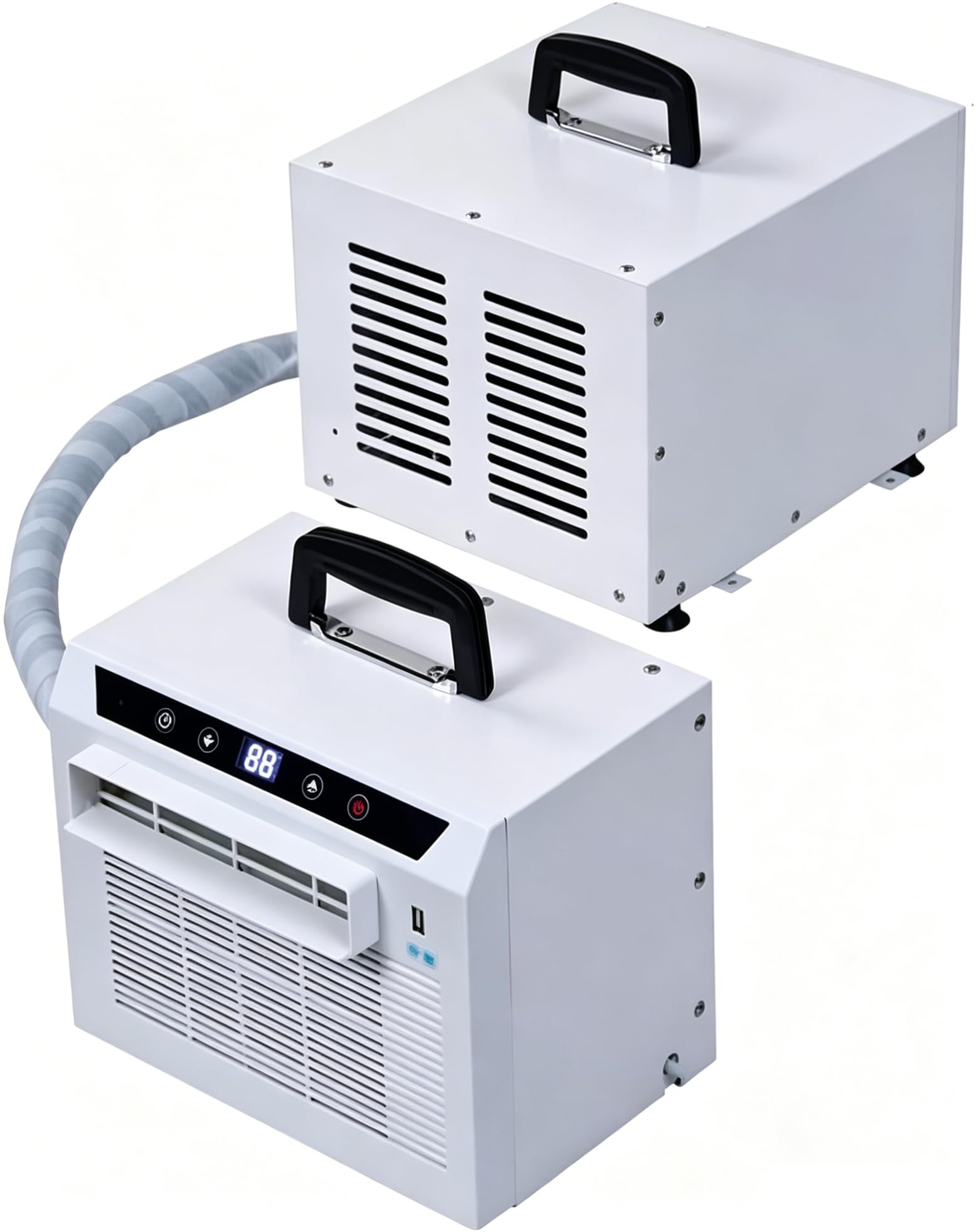GYQSSD Split System Air Conditioners 13000 BTU Room Cooler with Wifi and Remote Control 24H Timer, for Bedroom Office Camping Use, Easy No Assembly