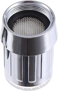 BETOOKY Grifo de Agua LED para Lavabo de Baño Cambio de Color, Ahorro de Agua y Filtro de Abs para Cocina y Baño, Diseño Rotatorio y Funcional