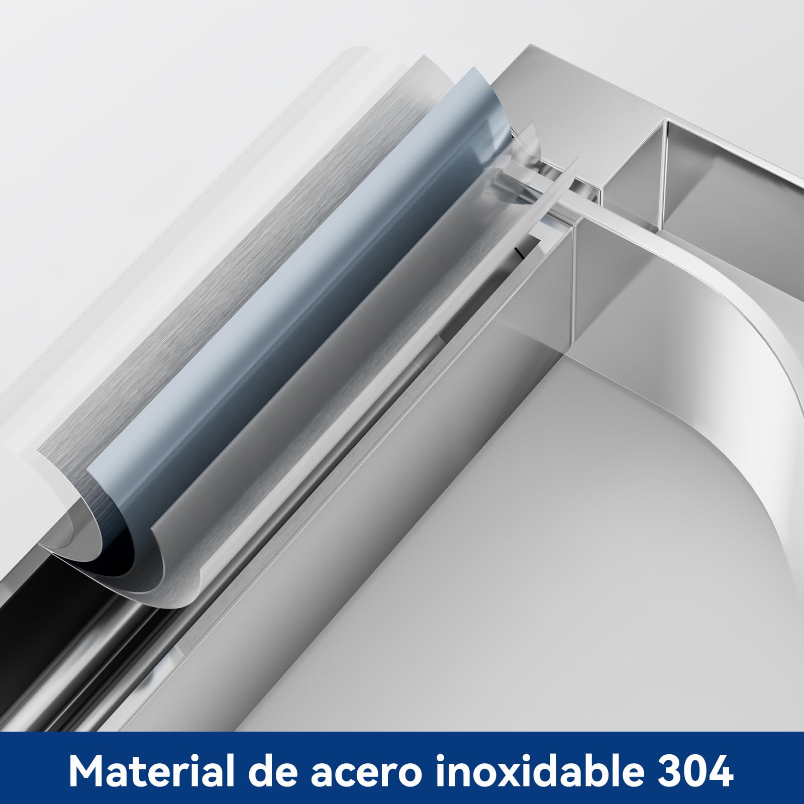 CECIPA Alto Rubinetto Bagno Lavabo Cromo a Cascata, Miscelatore Lavabo Bagno, Miscelatore per Bagno in Ottone e Acciaio Inox, altezza del beccuccio 245 mm