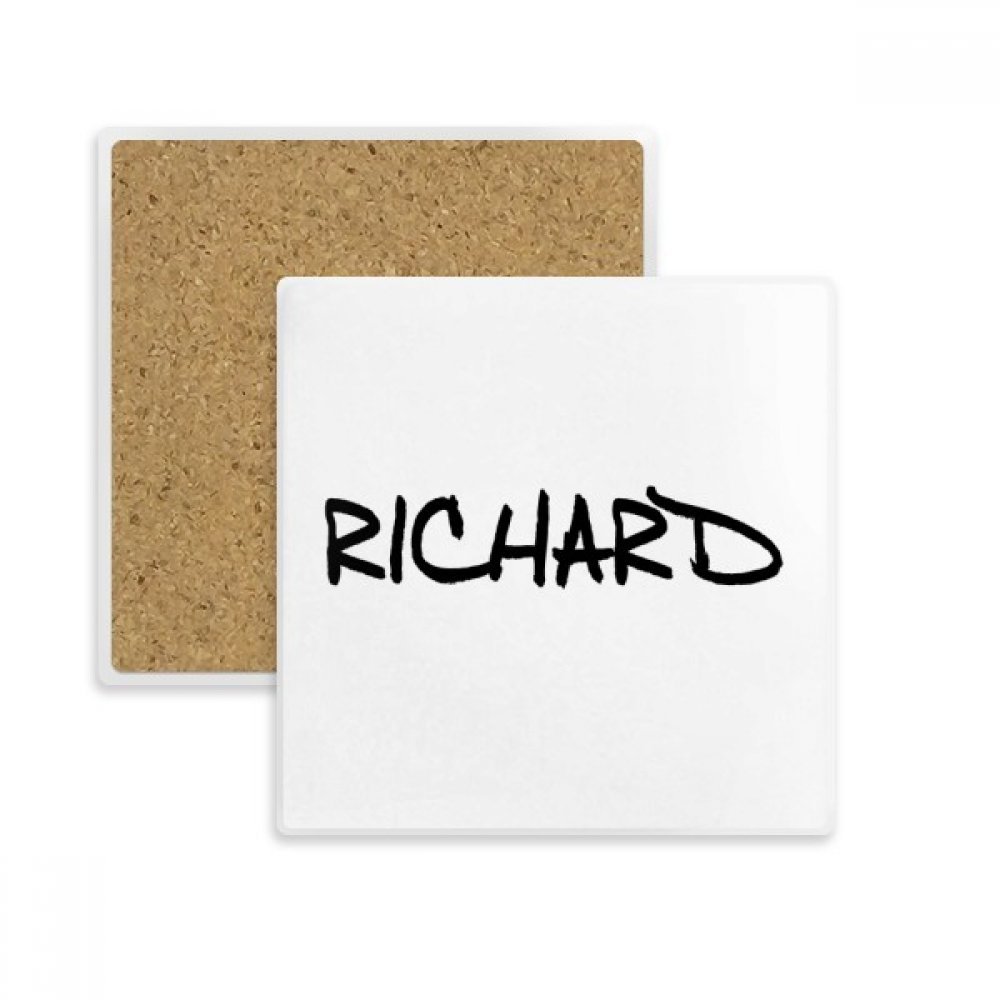 Anglais spécial nom Richard handwriting place coaster pour mug