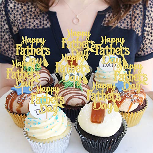 ZHUOWEISM Glitter Father's Day Cupcake Toppers #TOP24