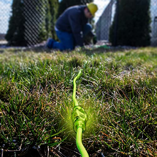 Image of Flexzilla Pro Extension Cord, 12 /3 AWG SJTW, 100 ft., Lighted Plug, Indoor /Outdoor, ZillaGreen - FZ512835