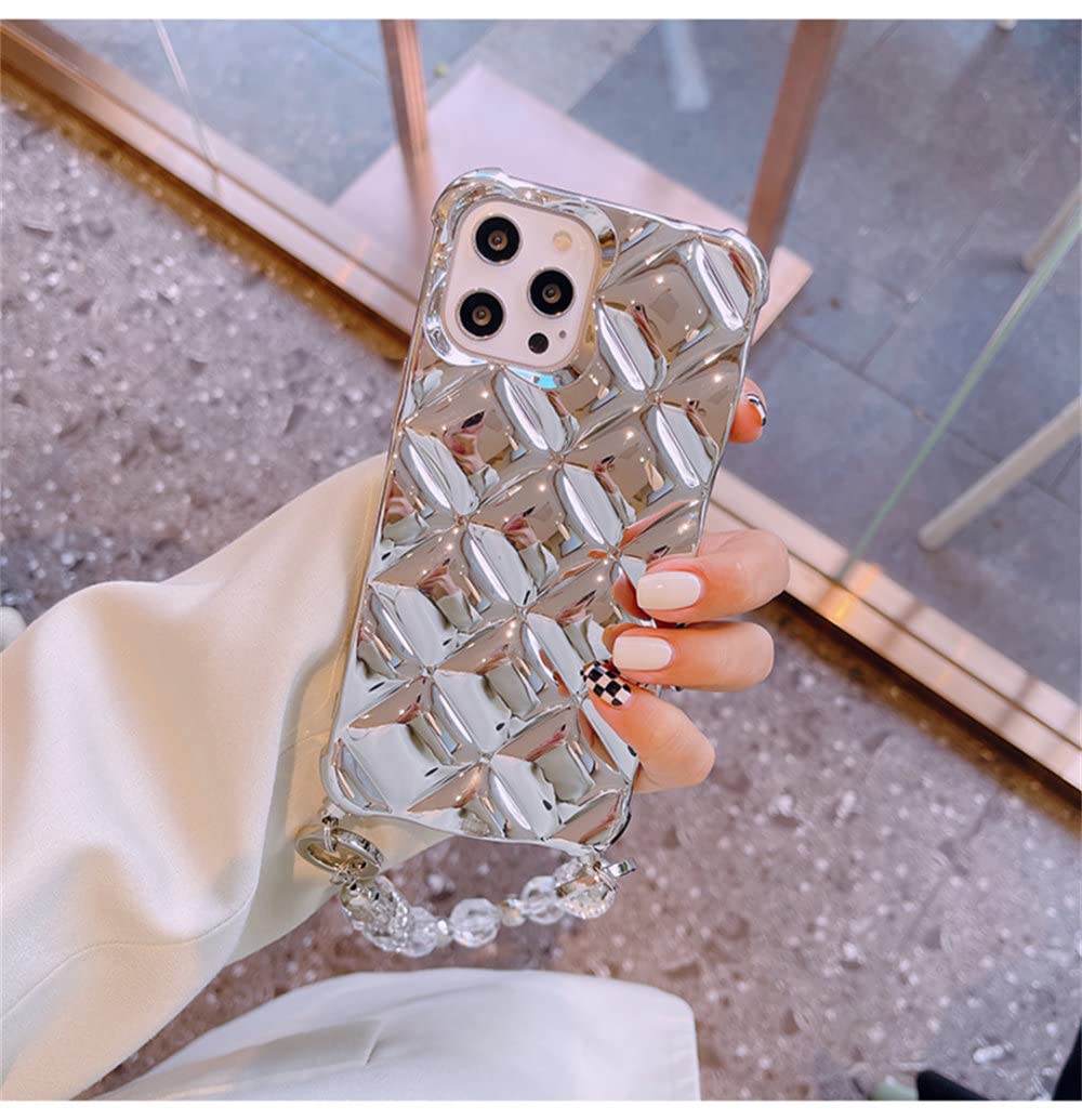 Étui de chaîne de bracelets de perles métal iPhone 7 Plus coque lanière - 5