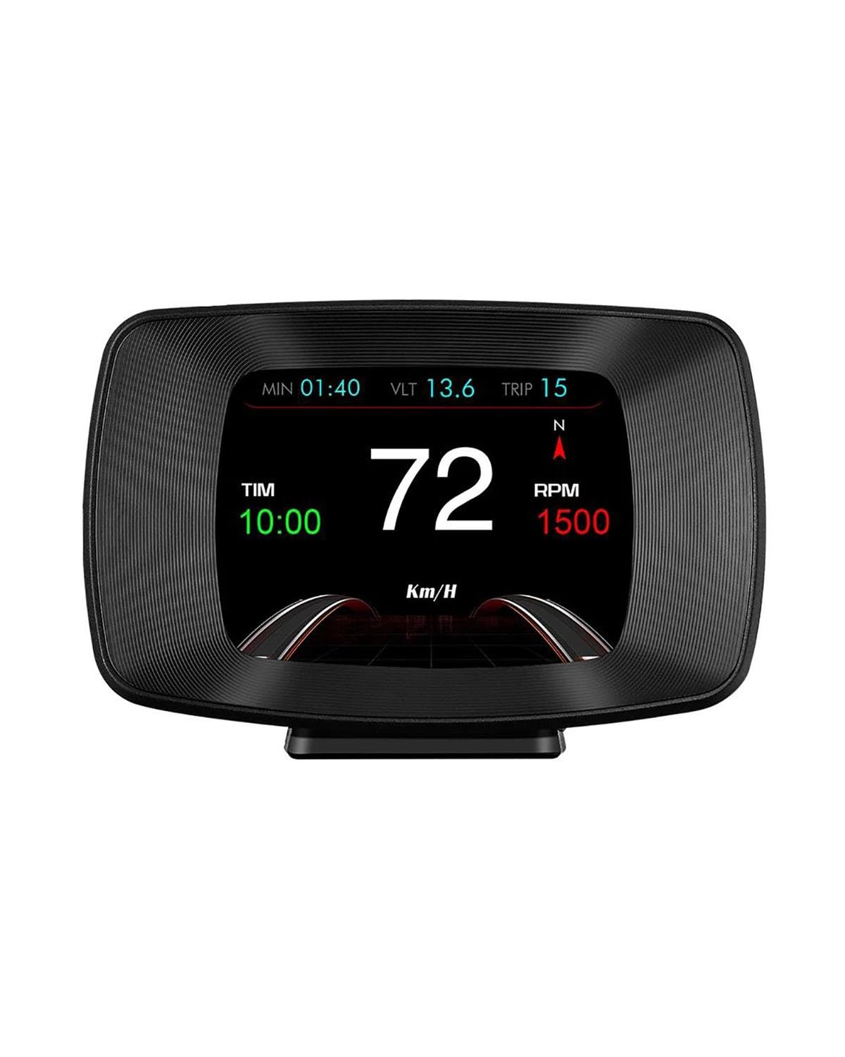 HUD OBD2 GPS Dual System Temperatura Acqua Olio Digitale Turbo Press Car Head Up Display con Allarme Inclinometro Head Up Displa(P13)