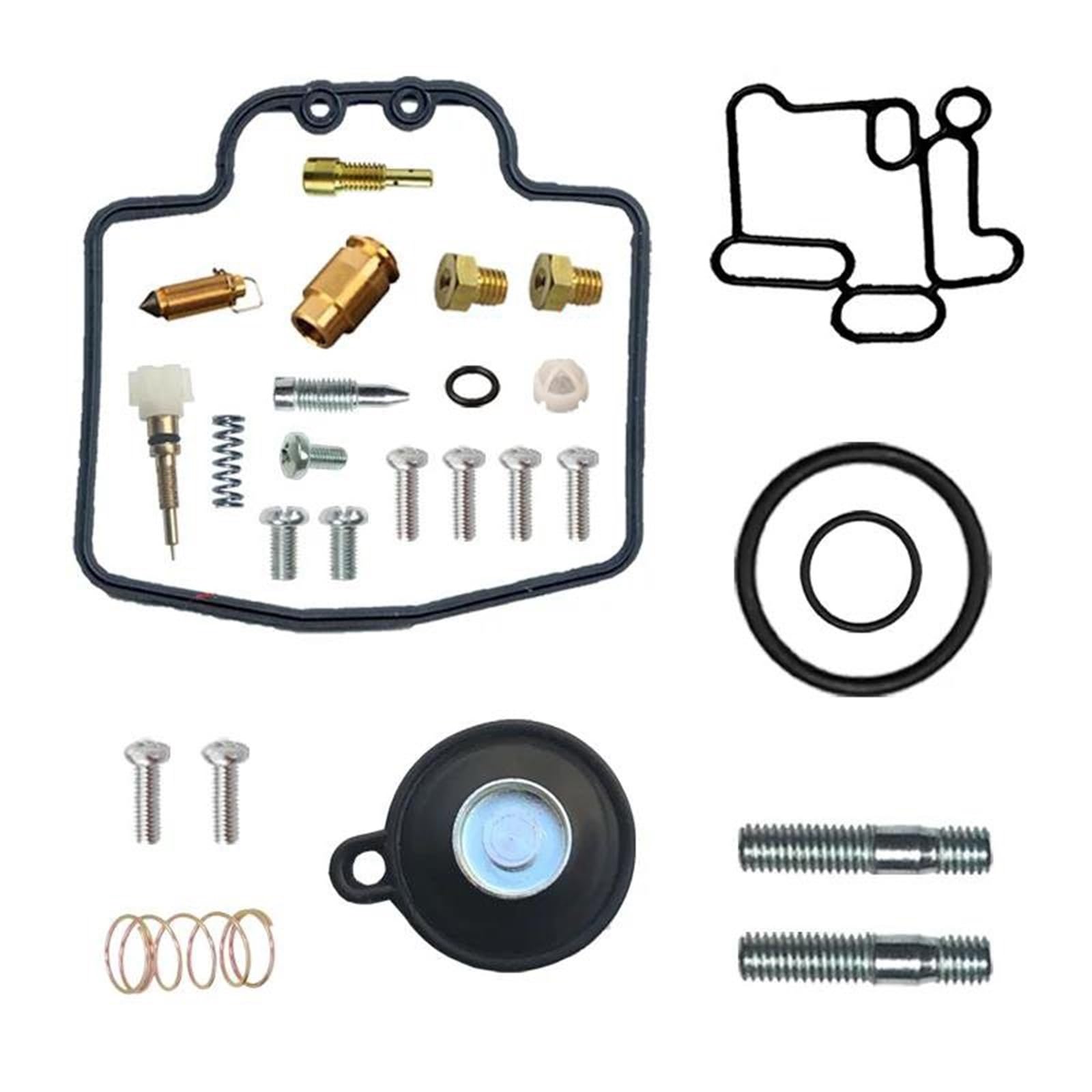 Ajuste De Carburador Kit De Reparación Carburador Motocicleta para Majesty YP125E 5XL 5D8 2003-2009. Incluye Reconstrucción Diafragma Y Flotador Kit Reemplazo(Conjunto 7)
