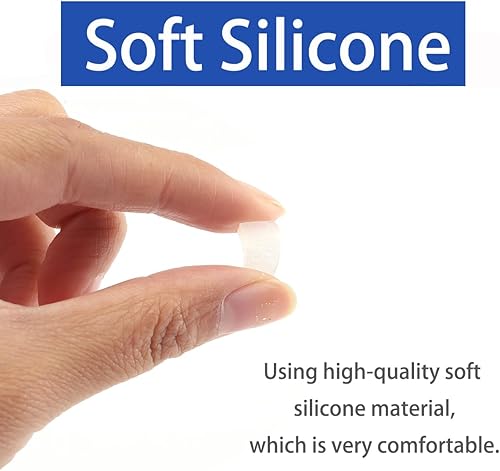 Miniatura 2 de Almohadillas adhesivas para la nariz, 10 pares de almohadillas de silicona antideslizantes para lentes de sol, transparentes, 0.039 pulgadas