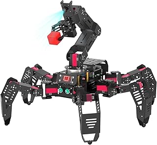 SHYISY Programmable toys robot SpiderPi Pro Hexapod Robot With AI Vision Robotic Arm Powered By Raspberry Pi 4B 4GB