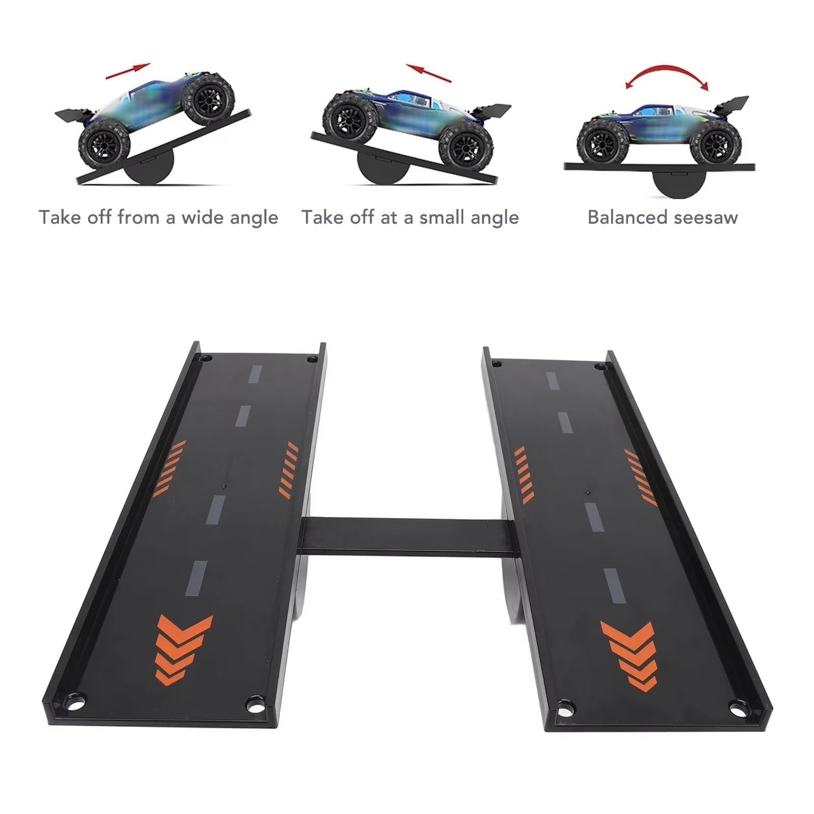 Piezas de radiocontrol Rampa De Salto Plástico para Coche RC, Tabla Despegue Carreras, Juego Acrobacias para 1/8, 1/10, 1/12, 1/14, 1/16 Accesorios para Crawler